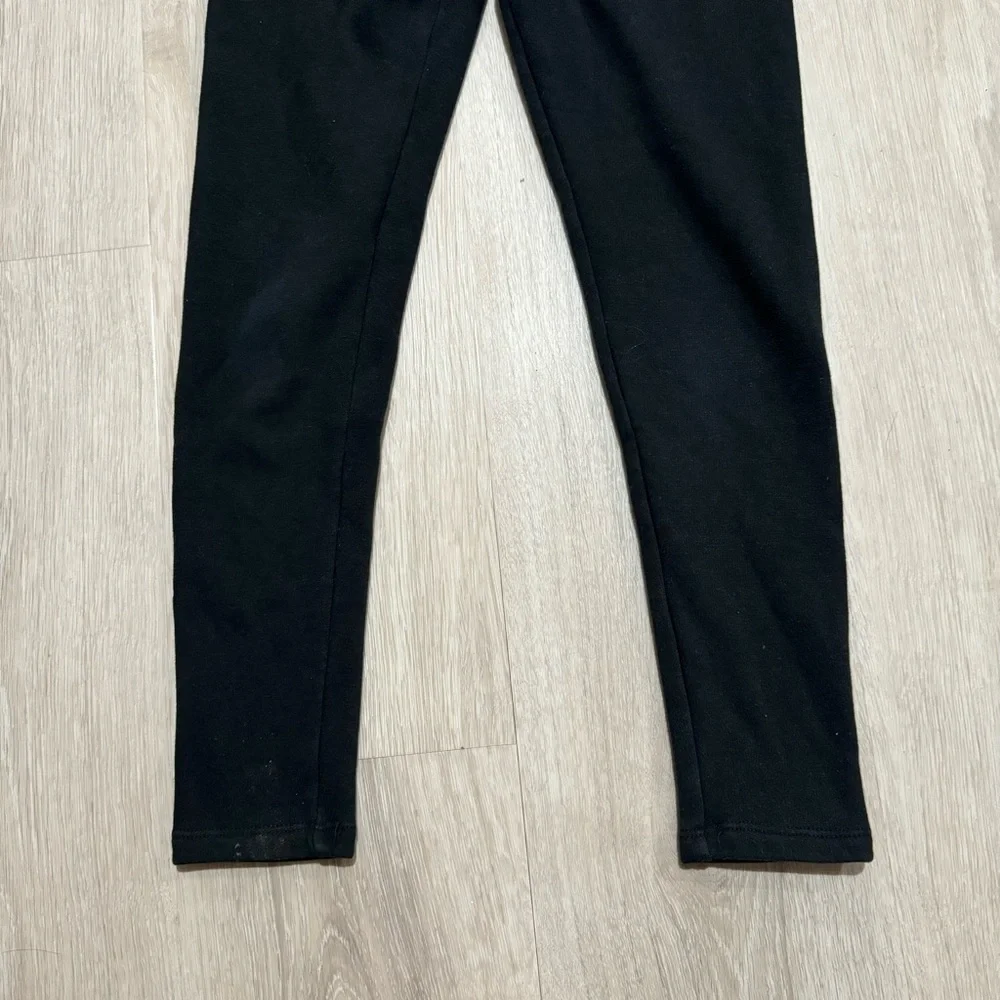Kids Cat & Jack Girls Black Thermal Fleece Jogger Sweatpants M 7/8
